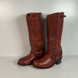 Frye 16 R Engineer Boot | 150th Anniversary | Stars & Stripes | Women’s 7.5 M